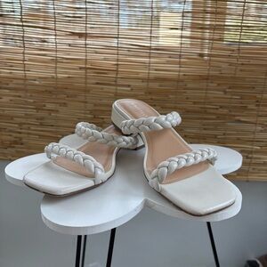 Sincerely Jules White Braided Sandals